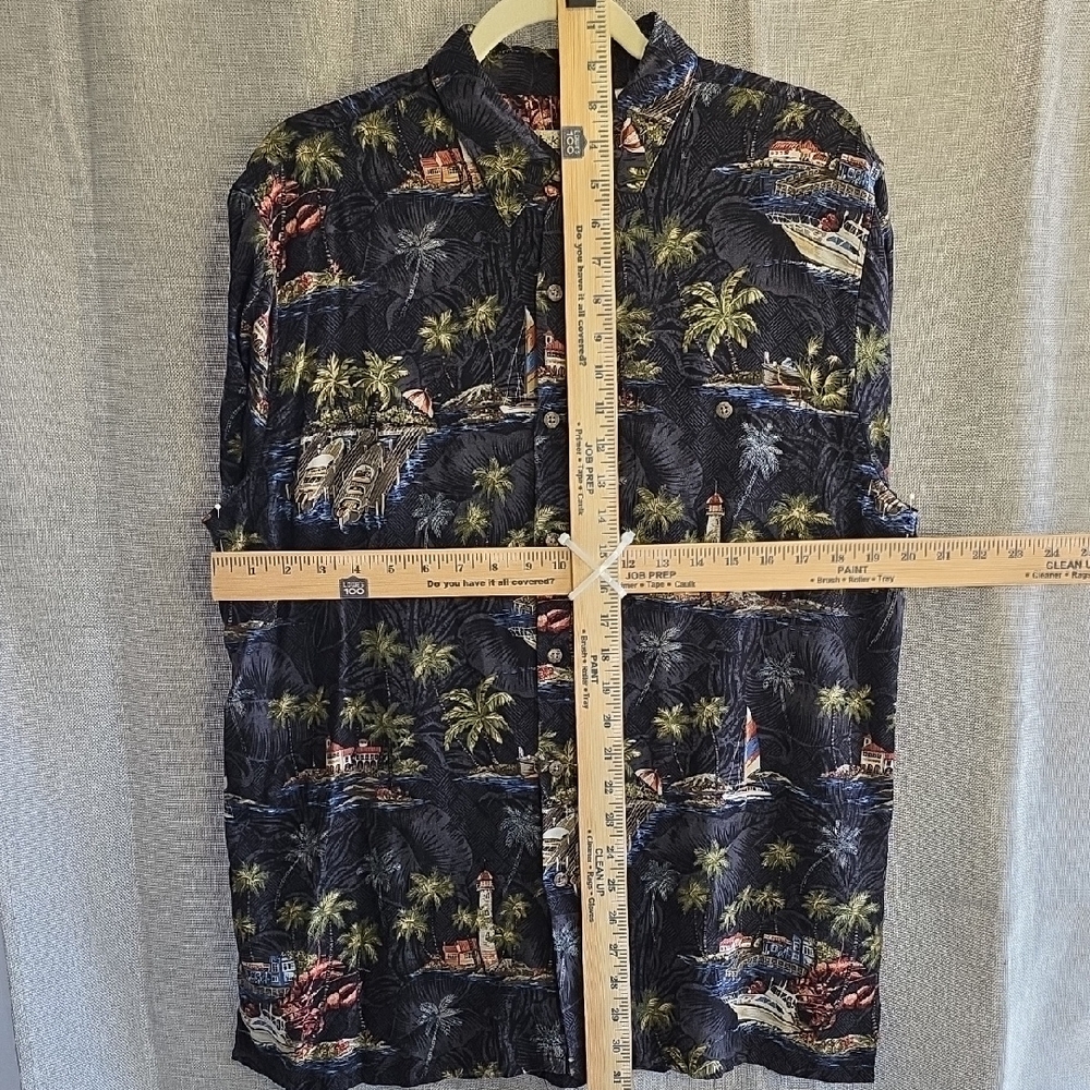 Batik Bay Nautical Print Men's Casual Shirt sz L   I2 CL2025334 - Picture 3 of 6